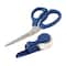 Sabatier 2-in-1 All-Purpose Gift Wrap Scissors with Removable Tape Dispenser Blade Cover